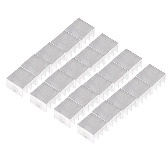 JIAHAOO Compact Heat Sink for CPU & GPU Temperature Regulation, High-Conductivity Pure Aluminum, Silver