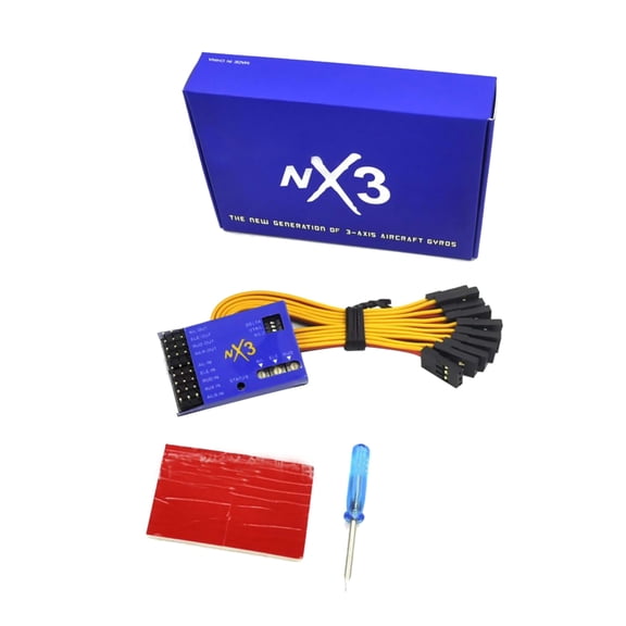 JIAHAOO Compact NX3 Flight Controller for RC Models Small Size Single Aileron V Tail Delta Wing PPM PCM 2.4G Gyro Stabilizing 5-6V