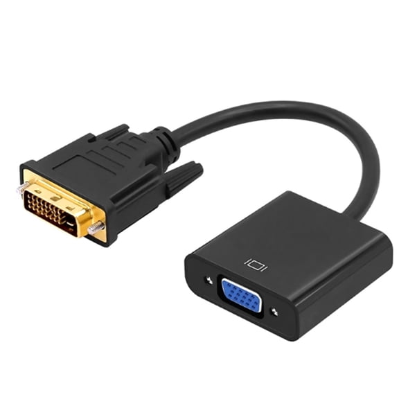 JIAHAOO DVI-D Male to VGA Female Adapter For Lenovo Dell HP Asus 20cm 1080P Plug and Play Reliable Stable Connection