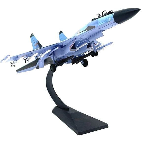 JIAHAOO Desk-Top Russia Su-35 Fighter Model for Aviation Enthusiasts, Showcases Advanced Aerodynamics in 1:72 Scale