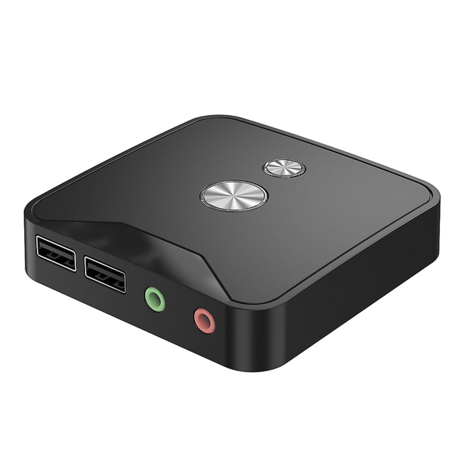 JIAHAOO Desktop Computer Switch with Dual USB Audio On Off Button ...