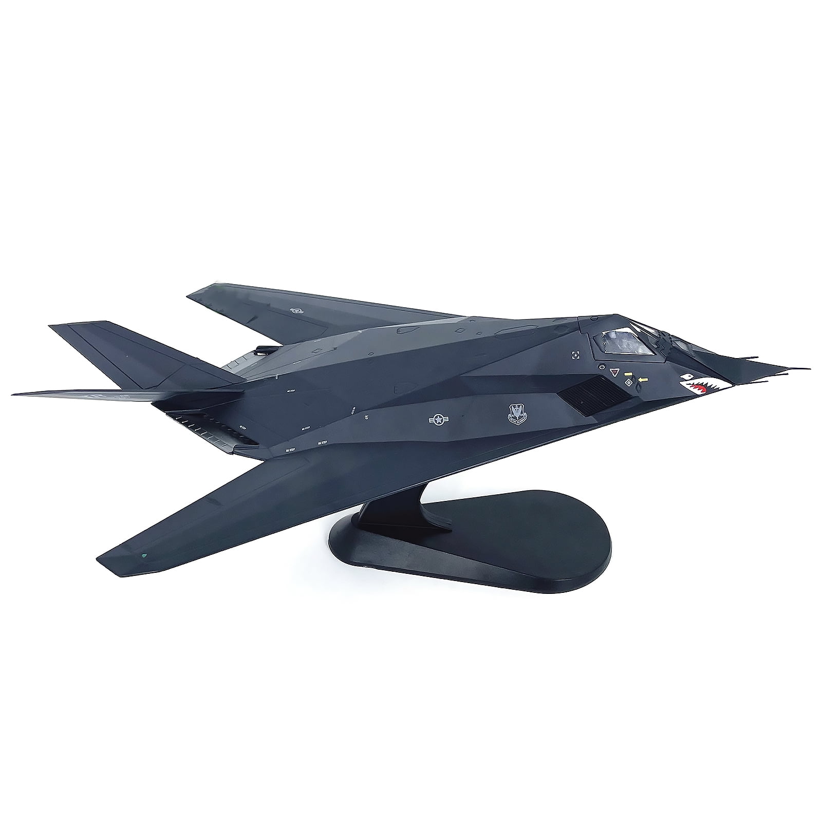 JIAHAOO Diecast 1:72 Scale USAF F-117 Nighthawk Attack Plane 11.3in with Display Stand for Aviation Model Collectors Gift