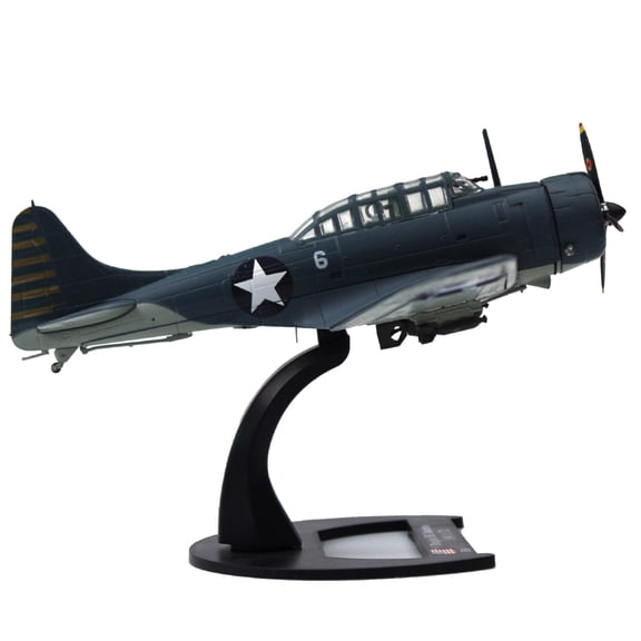 JIAHAOO Diecast Alloy 1:72 Scale Sbd Dauntless Dive Bomber Model Wwii Us Navy For Military Enthusiasts