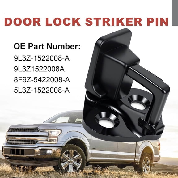 JIAHAOO Direct Replacement Door Lock Striker Pin OEM Number Compatible For Ford Super Duty 1999-2016 Automotive Use