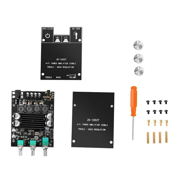 JIAHAOO Dual TPA3116D2 Amplifier Board for Stereo Systems AUX Bluetooth Connectivity Wide Voltage Range Protection