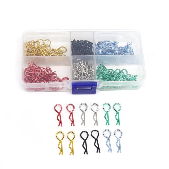 JIAHAOO Durable R Clips in Various Colors for RC Cars Ideal for Rock Crawlers, On-Road Racers, & Buggy Trucks