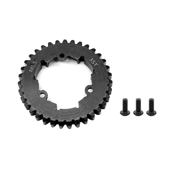 JIAHAOO Durable RC Car Gear 35T Steel Black Finish For TRAXXAS X-MAXX Models Enhanced Performance Reliable