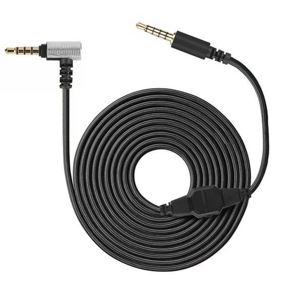 JIAHAOO Durable Replacement Audio Cable - 3.5mm 4/5 Pole, Volume & Mute for Gaming Headsets
