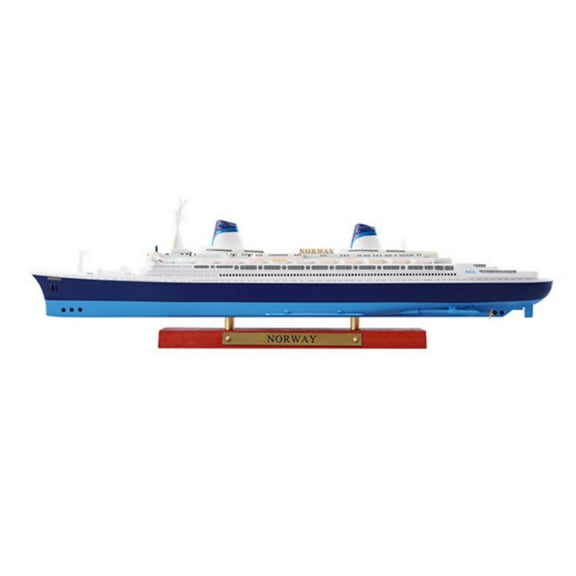 JIAHAOO Elegant RMS Norway Model Ship for Bookshelf Display, Intricate Details and High-Quality Craftsmanship
