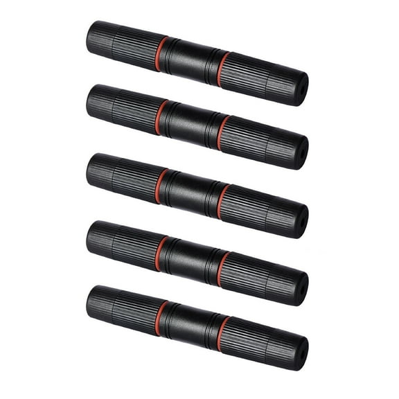 JIAHAOO Ethernet Waterproof RJ45 Coupler Outdoor Network Adapter Cable Connector Female Double Head for Cat5 Cat5e Cat6 5 Pieces