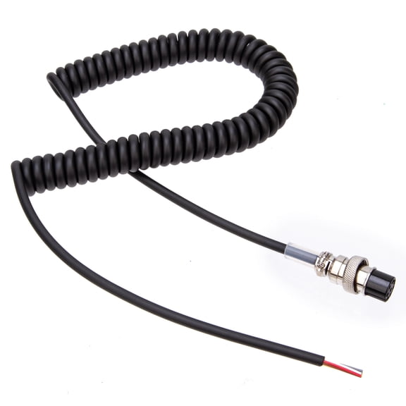 JIAHAOO Extendable Speaker Mic Cord for DR-03T/06T/135T etc. 8-Pin Round Plug, Compatible with Alinco Mics