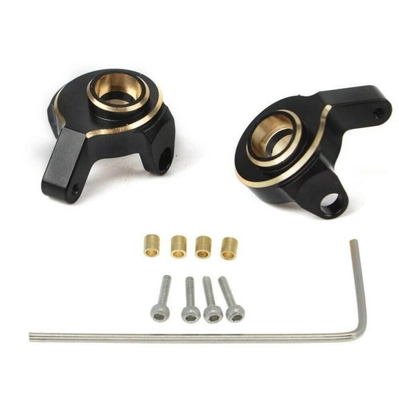 JIAHAOO For Axial SCX24 RC Crawler Brass Steering Knuckle Set, Improves Stability & Corrosion Resistance