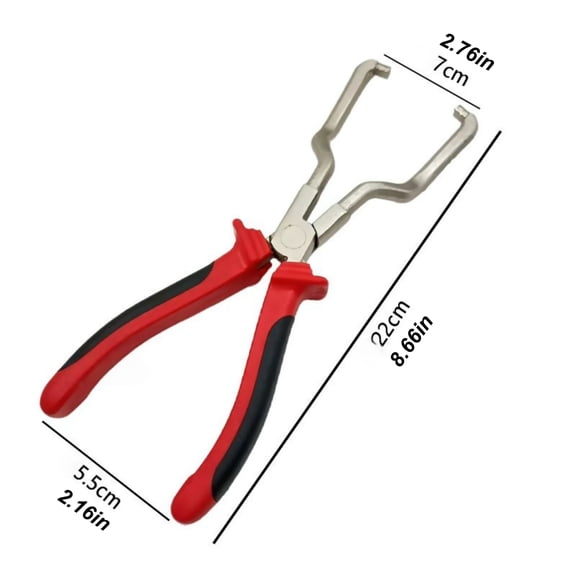JIAHAOO Fuel Filter Connector Pliers Steel 8.6x2.76IN for Auto Slide Lock Coupler Removal Fuel Line Repair Tool