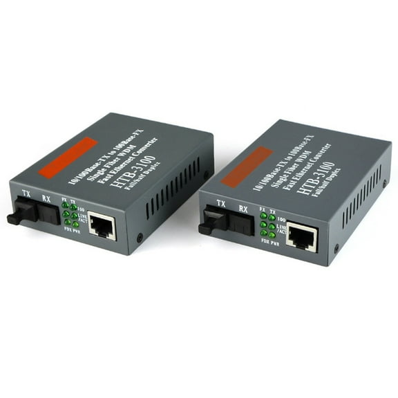 JIAHAOO High-Performance Fiber Optic Converter for Networks 10/100M Ethernet to Fiber, IEEE802.3z/AB Compliant