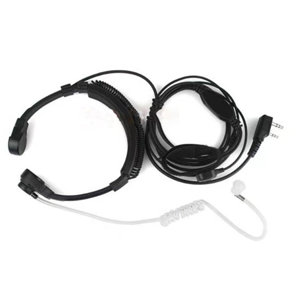 JIAHAOO High-Sensitivity Throat Mic for Public Safety Communicators Clear Audio, Durable Design