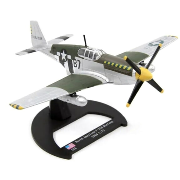 JIAHAOO Historic Fighter Jet Model P-51B Mustang - 1:72 Scale, Ideal for Decorating, Collecting & Gifts