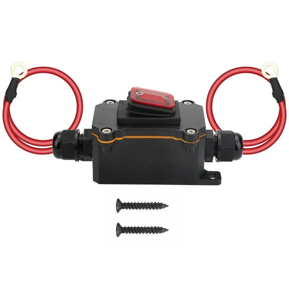 JIAHAOO Inline Cord Switch 12-24V DC 30A 10AWG Wire Waterproof For Cars RVs Agricultural Equipment