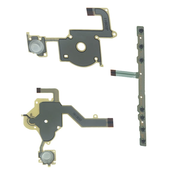 JIAHAOO Keypad Flex Cable Set Volume Right Left Button for PSP 2000 Repair Fix Key Problems 3 Parts Install Easy