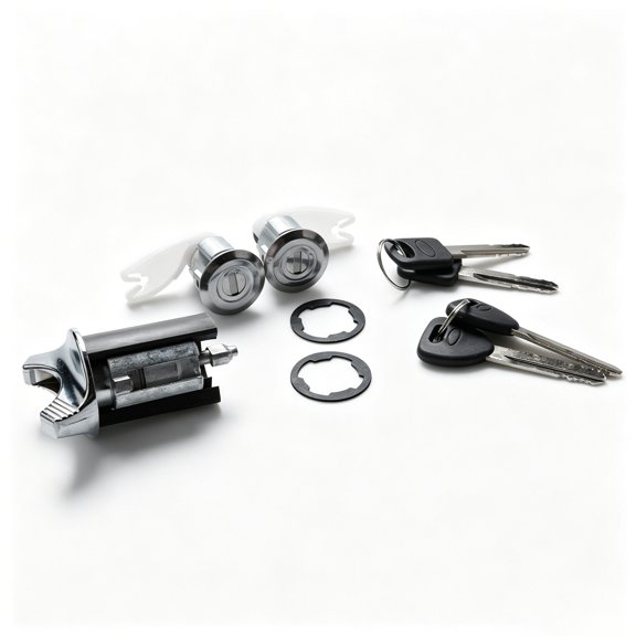 JIAHAOO Lock Cylinder Set OE Form Fit Design With 4 Keys For Light Truck Vehicle Lock System Service Task