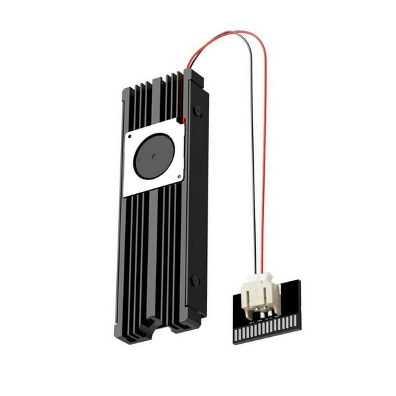 JIAHAOO M2 SSD Heatsink with SATA Power 76mm Aluminum Alloy for NVMe PCIe SSDs Double Side Cooling