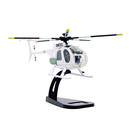 JIAHAOO MH-6 Little Bird Helicopter US Army Model Alloy 1:100 Scale Collectible Replica 2.8” Length Display Gift