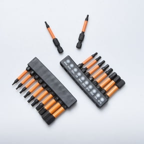 JIAHAOO Magnetic Hex Bit Set With Torsion Zone 2 Inch Long Metric Sae Sizes For Power Tool Accessory Application