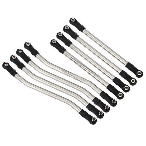 JIAHAOO Metal Steel RC Car Link Rod Ends for Axial Capra - Enhanced Stability, Extended Wheelbase 324mm, Lower Height 66mm