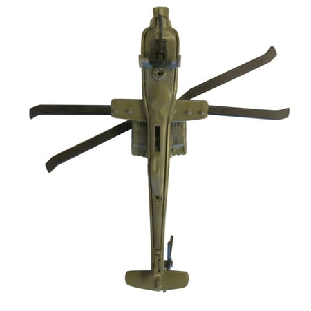 JIAHAOO Military Attack Helicopter Model AH-64 Apache 1:130 Alloy Plastic US Army for Aircraft Lover Collection Desktop Shelf Festival Present Use