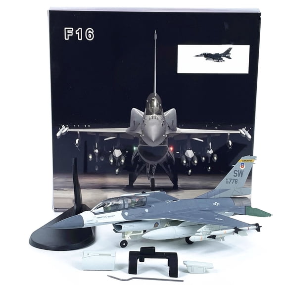 JIAHAOO Military Fighter Jet Model F-16D Falcon 1:72 Scale Alloy Plastic For Aircraft Collection Desk Ornament Festival Presents