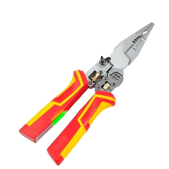 JIAHAOO Multi Use Wire Stripper For Electrical Maintenance 3CR13 Stainless Steel Non Slip Grip Adjustable Roller Peeling
