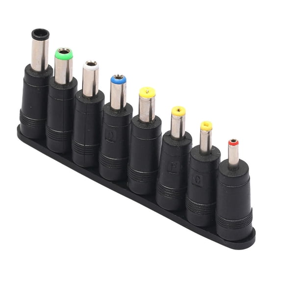 JIAHAOO Multifunctional DC Plug Adapter Kit for AC Power Supply 5.5x2.1mm to Various Sizes, Brand New