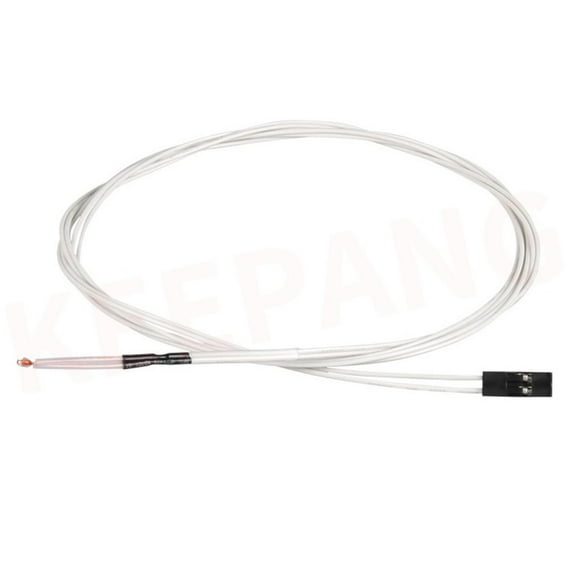 JIAHAOO NTC Thin Film Thermistor Cable for 3D Printer Heating Beds, 100K 3950k ±1%, 1m Length