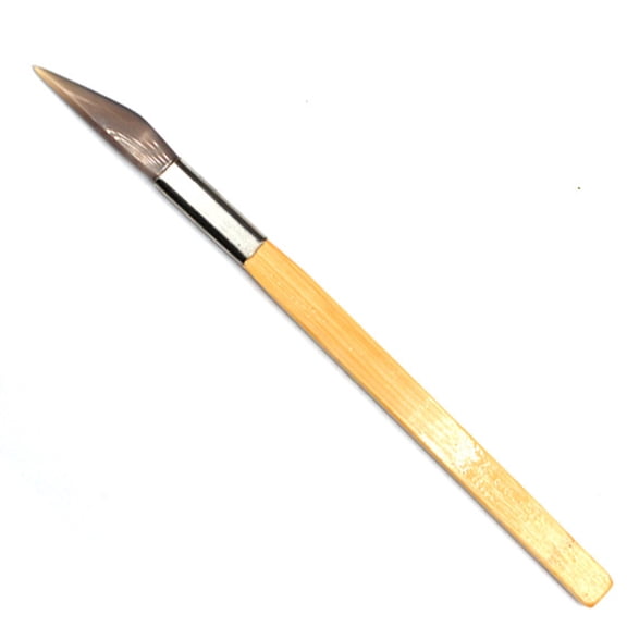 JIAHAOO Natural Agate Blade Knife Ergonomic Bamboo Handle, Designed for Precision Jewelry Polishing Work