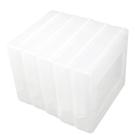 JIAHAOO New Plastic Game Cartridge Cases for NEO GEO POCKET COLOR - Dust-Proof, 5-Pack, Clear White