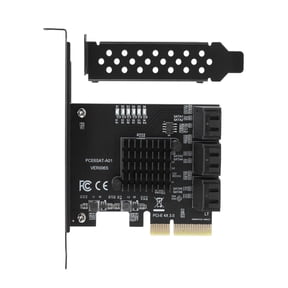 JIAHAOO PCI E to SATA 3.0 Controller Expansion Card ASM1166 HDD SSD Optical Drive Support Win8 Win10 Linux NAS Easy to Install