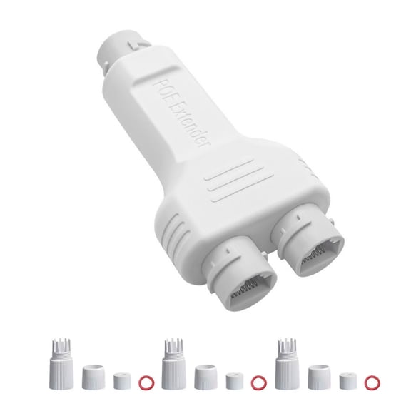 JIAHAOO POE Injector Adapter for IP Cameras and Access Points, 100mbps, Supports IEEE802.3af/at