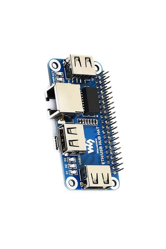 Pi ETH/USB HUB HAT for Raspberry Pi Zero Series Enhanced Connectivity with 3 USB & RJ45 Port