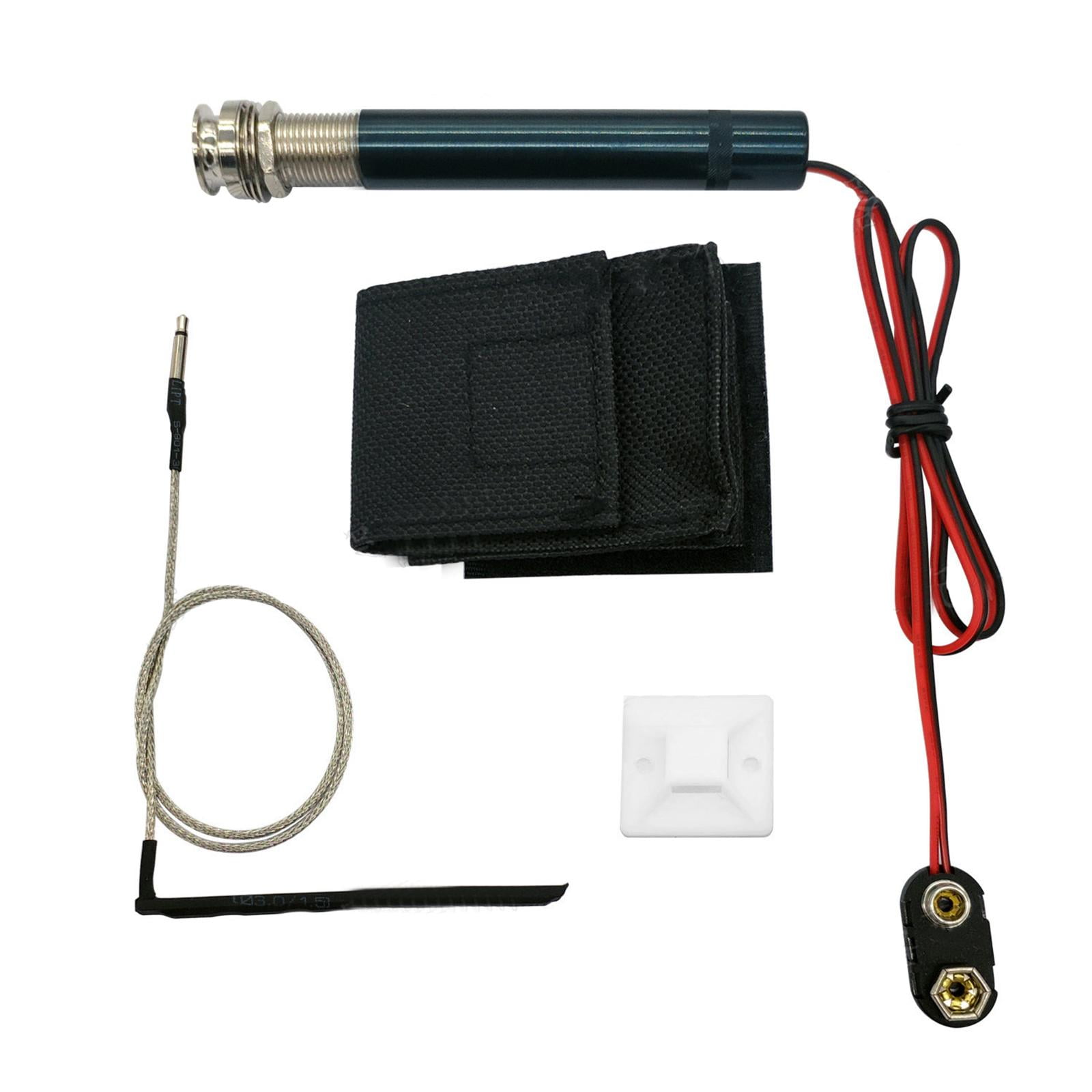 JIAHAOO Preamp Pickup Kit for Endpin Acoustic Guitar Piezo Jack No Tuning Metal Durable String Friendly