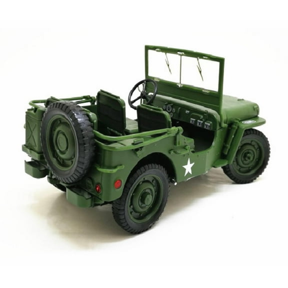 JIAHAOO Precise Scale Tactical SUV Jeep Model for Enthusiasts Alloy & Plastic Construction, Pull-Back Function, Perfect for Bar Display
