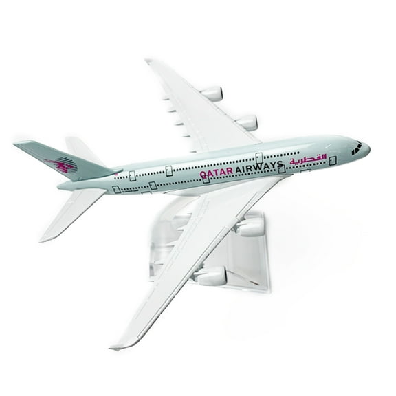 JIAHAOO Quality Qatar Airways A380 Aircraft Model for Collectors, 15.5x14.5cm, Perfect for Home or Office Decoration