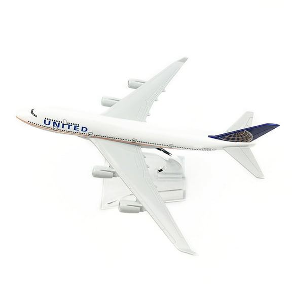 JIAHAOO Quality United Airlines B747 Plane Model for Enthusiasts, 15.5144.5CM, Retro and Noble Design