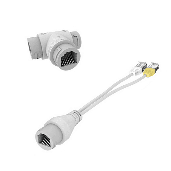 JIAHAOO RJ45 POE Splitter Connector for CCTV Installation IEEE802.3af/at Support 4-Core 8-Core