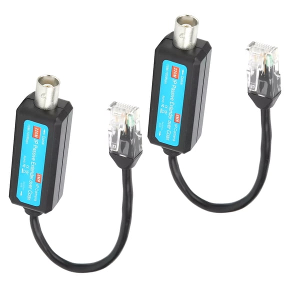 JIAHAOO Reliable IP Signal Transmission for CCTV Cameras, Passive Extender Works with 720p to 8MP Resolutions