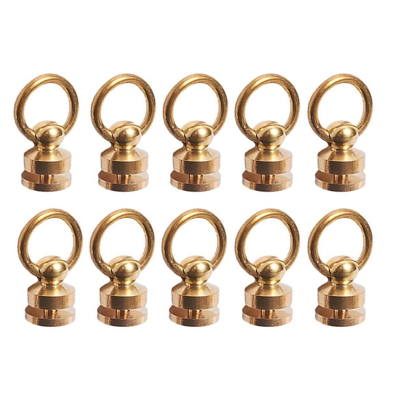 JIAHAOO Rotating Round Head Stud Rivets for Leather Crafting Copper Decorative Hardware for Bags Belts