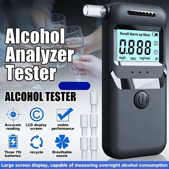 JIAHAOO Semiconductor Alcohol Sensing Device, Multi Regional Unit Mode, Daily Safety Screening Tool for Home and General Scenarios