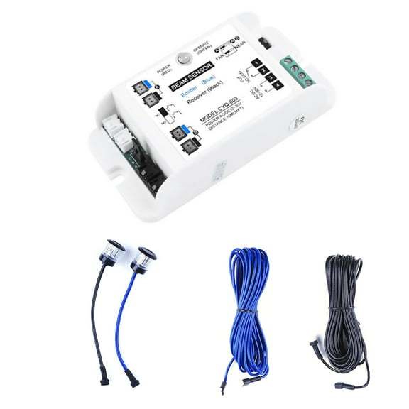 JIAHAOO Sliding Door Safety Infrared Beam Sensor Automatic Anti-Clip Device AC/DC 12-30V Easy Install 10m