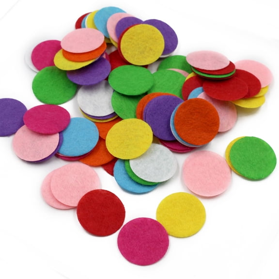JIAHAOO Soft Felt Pads Mixed Colors for Use Under Chair Legs (for Office Chairs & Dining Tables)