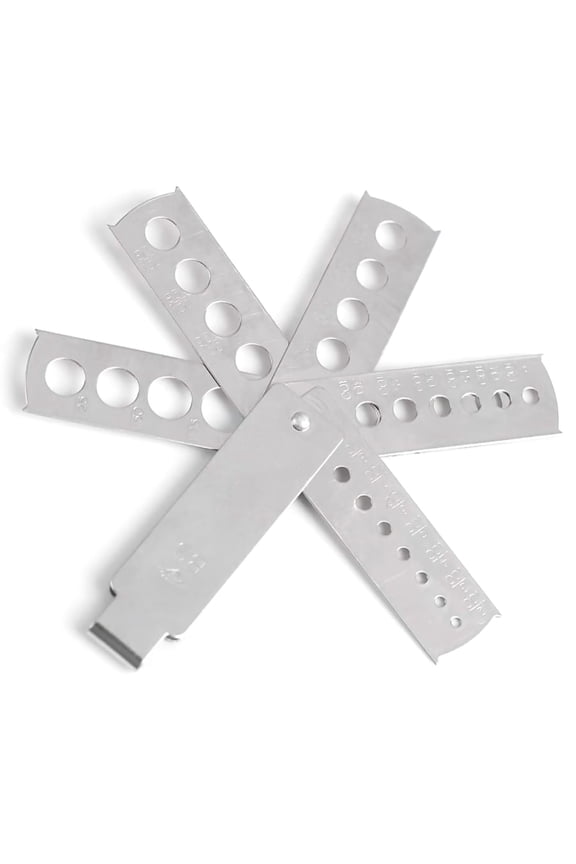 Stainless Steel Gem Diamond Stone Measuring Tool Jewelry Compact Easy to Use for Precise Sizing Durable and Practical