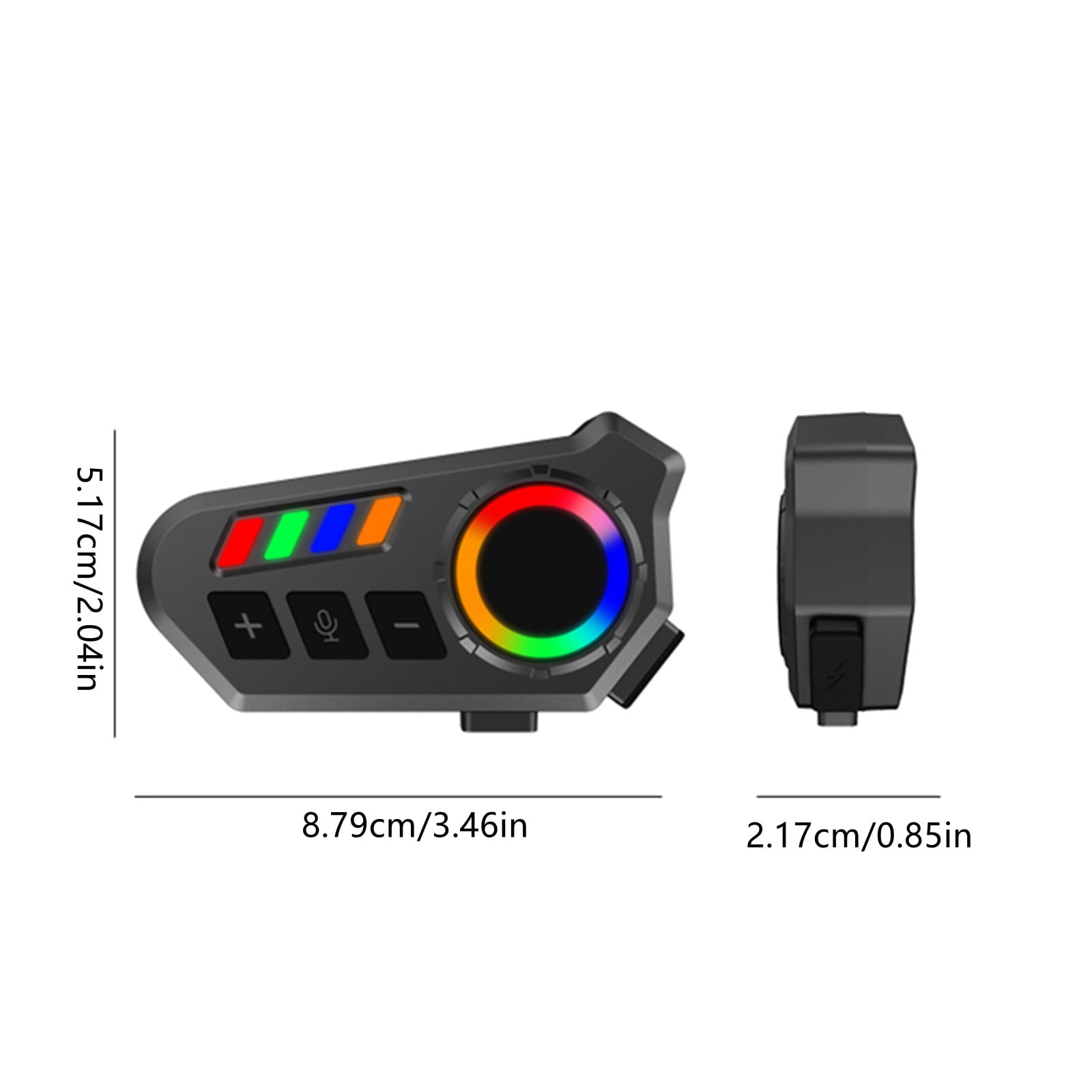 JIAHAOO Stereo Helmet Wireless Device Integrated Microphone 2.4G Wireless Band Long Endurance For Motorcycle Rider Daily Travel And Road Trips