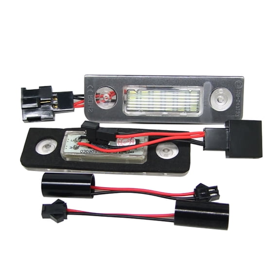 JIAHAOO Stylish LED Plate Lights for Skoda Octavia II Facelift Vehicles 2009-2012, Enhanced Visibility, Long Lasting